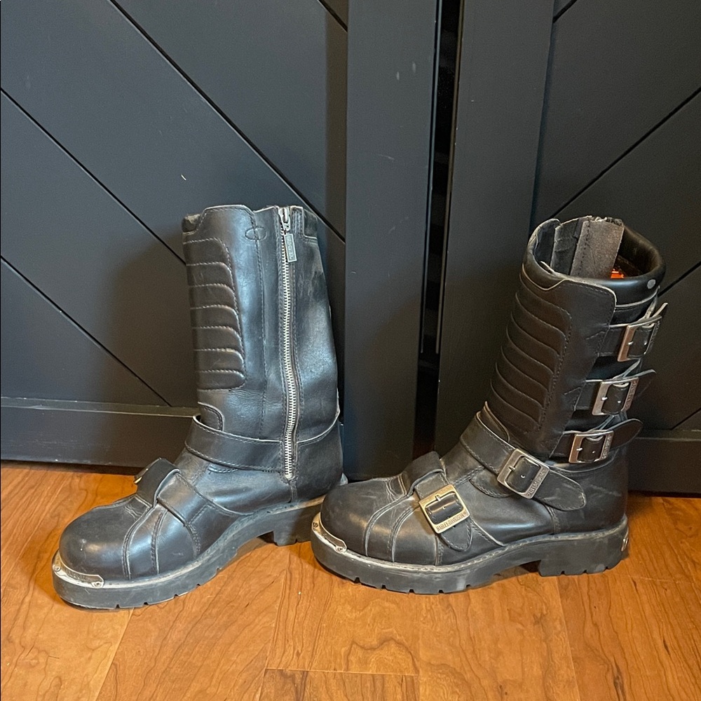 Men's Black Leather Boots